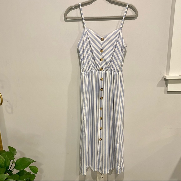 Angashion A Line Flowy Striped Dress - Picture 4 of 12